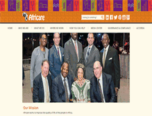 Tablet Screenshot of africare.org